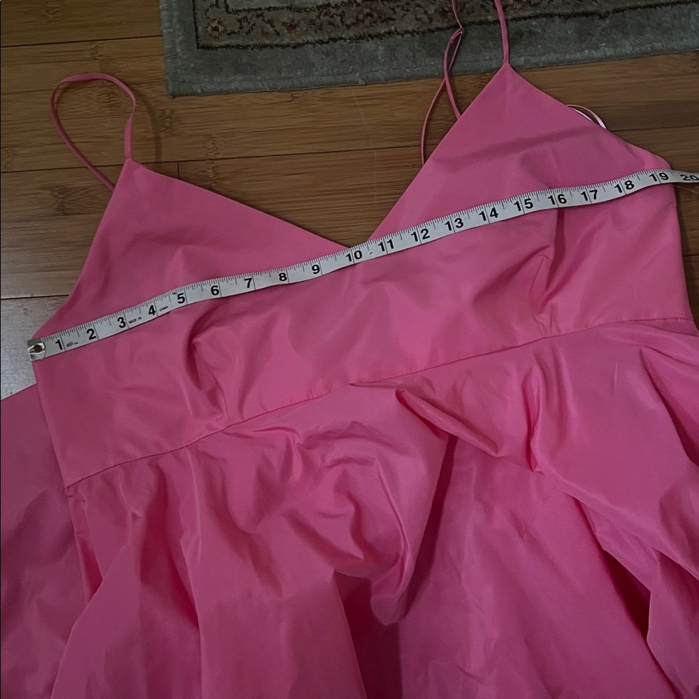 Zara NWT voluminous pink bow back dress xxl - Picture 5 of 10